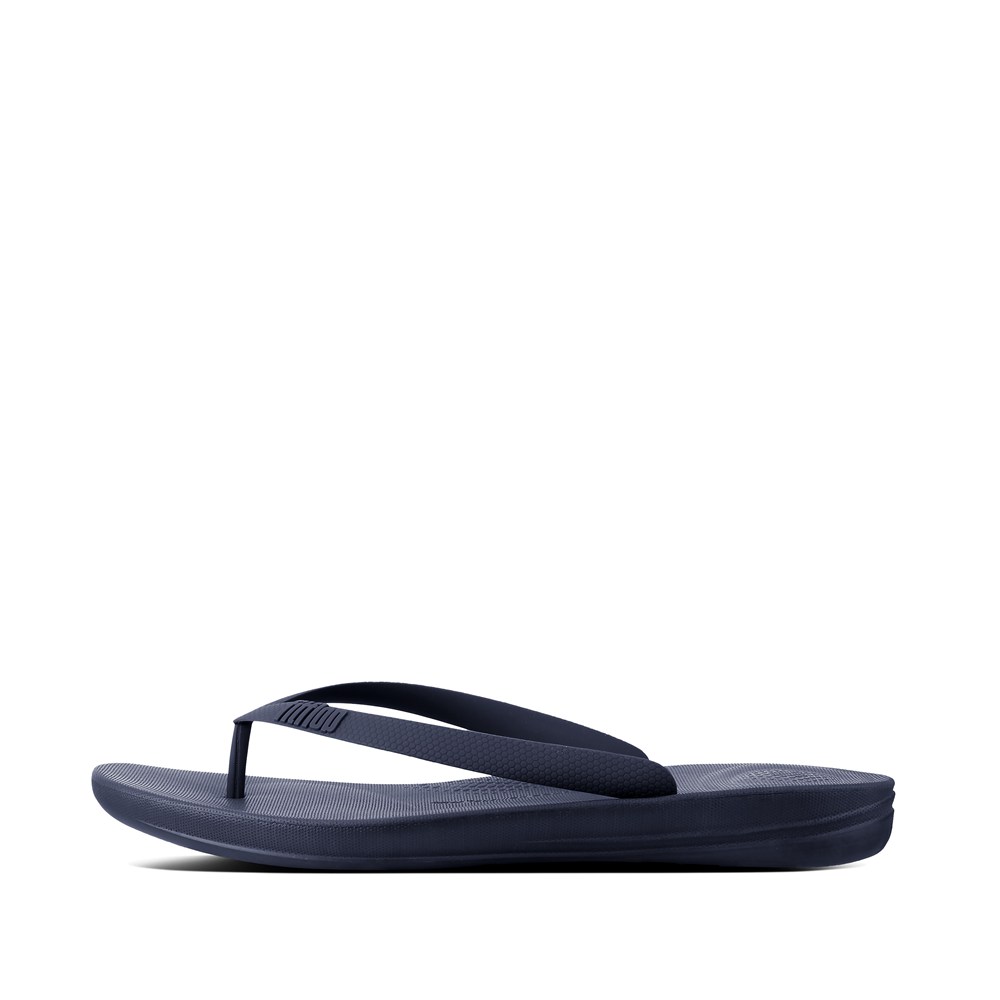 Fitflop Mens Flip-flops Navy - Iqushion Ergonomic - 93BPYFLVK